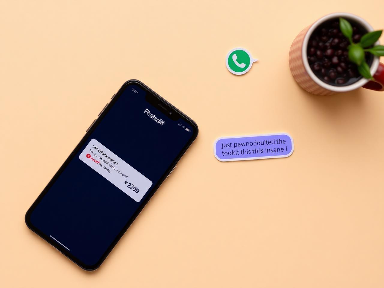 Real UPI payment notifications and WhatsApp reactions from customers